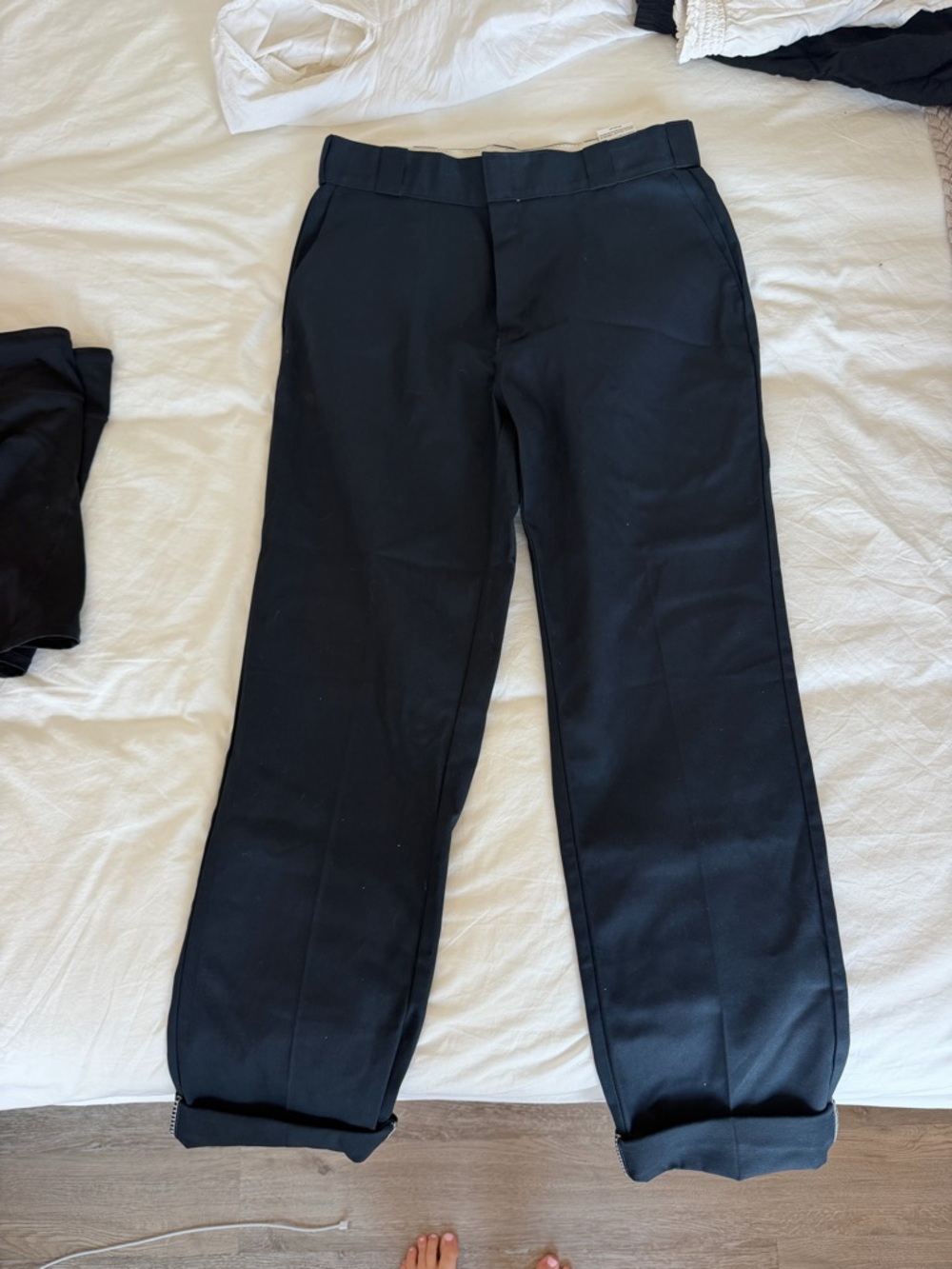 Dickies Women's Black High-Rise Straight Work Trousers - Picture 2 of 3